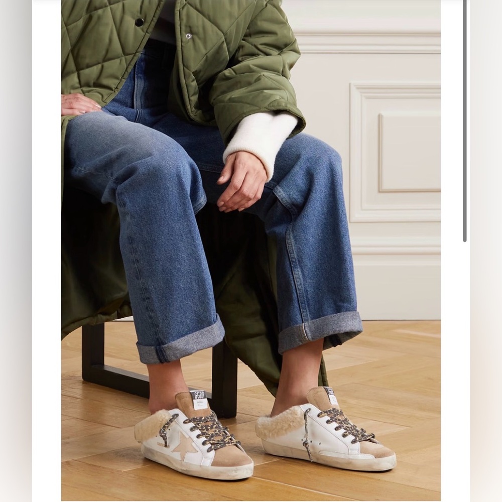 Golden Goose Super-Star Sabot white leather and shearling lining - Picture 3 of 11